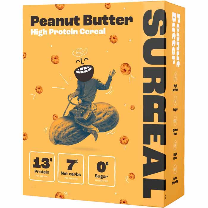 Surreal - Peanut Butter Flavoured High Protein Cereal, 35g