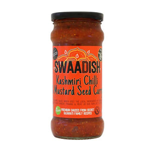 Swaadish Curry Sauce - Kashmiri Chilli & Mustard Seed Curry Sauce, 350g - Pack of 12