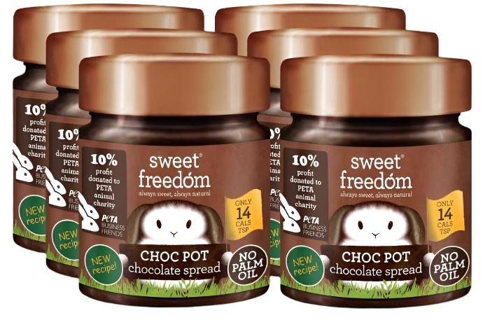 Sweet Freedom - Choc Pot (Glass Jar), 250g - Pack of 6