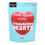Sweet Lounge - Vegan Fizzy Strawberry Hearts Pouch, 130g - Pack of 8