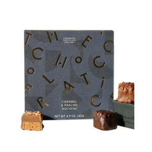 The Chocolatier - Caramel And Praline Rochers, 140g | Pack of 12