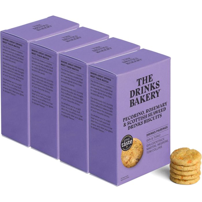 The Drinks Bakery - Pecorino, Rosemary & Seaweed, 110g - Pack of 4