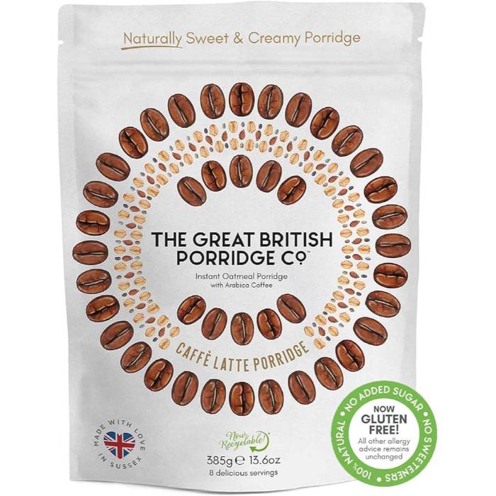 The Great British Porridge Co - Caffe Latte Porridge, 385g