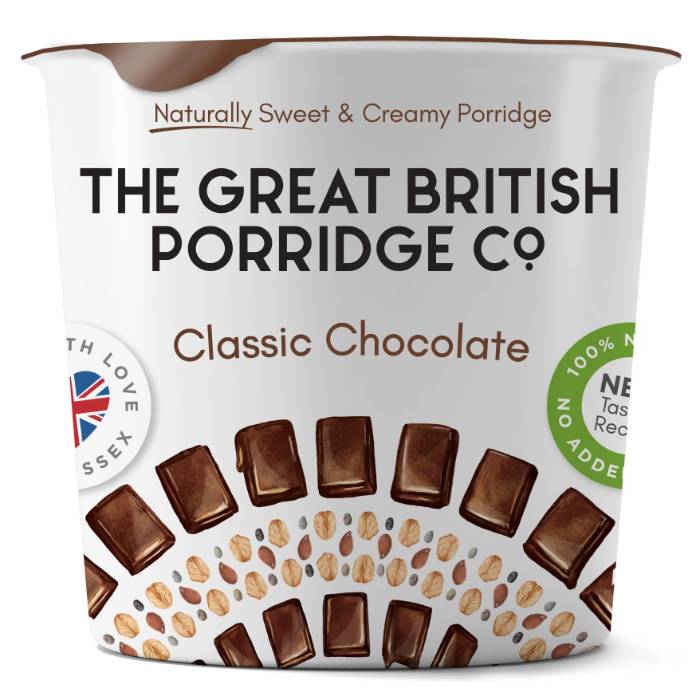 The Great British Porridge Co - Classic Chocolate Porridge Pot, 60g