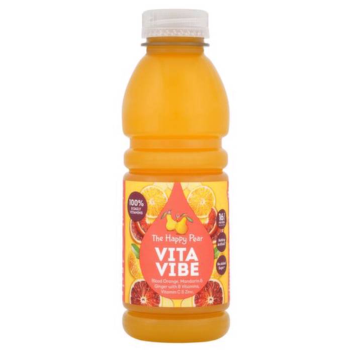 The Happy Pear - Orange Mandarin Ginger Vita Vibe Juice, 500ml  Pack of 12