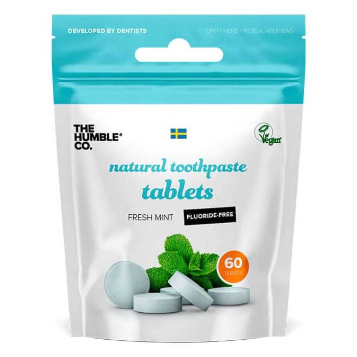 The Humble Co - Tpaste Tabs Mint Fluoride Free, 60 Capsules