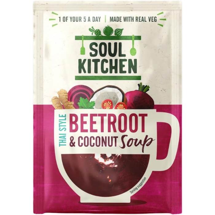 The Soul Soup Company - Soul Kitchen Thai Style Beetroot and Coconut Soup, 25g