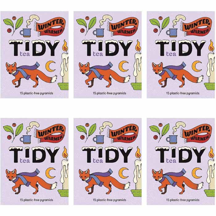 Tidy Tea - Winter Warmer Tea, 15 Bags  Pack of 6