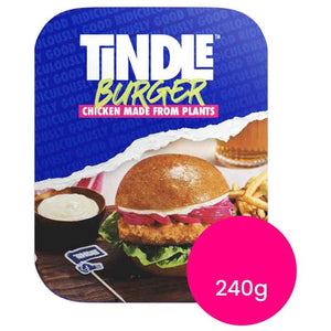 Tindle - Plant Based Breaded Chicken Burger Patties, 240g