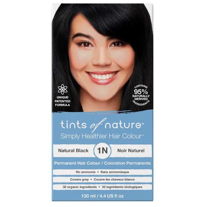 Tints Of Nature - 1N Natural Black Permanent Hair Dye, 130ml