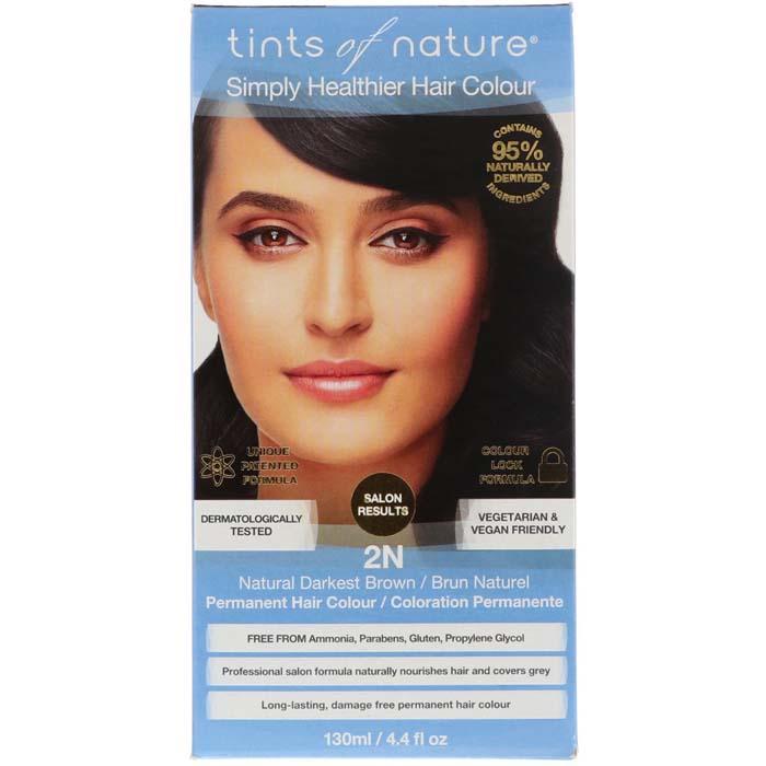 Tints Of Nature - 2N Darkest Brown, 120ml