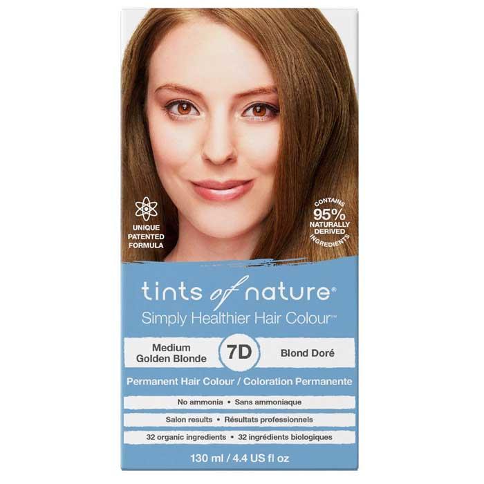 Tints Of Nature - 7D Medium Golden Blonde Permanent Hair Dye, 130ml