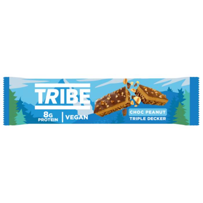 Tribe - Triple Decker Choc Peanut - Bar, 40g