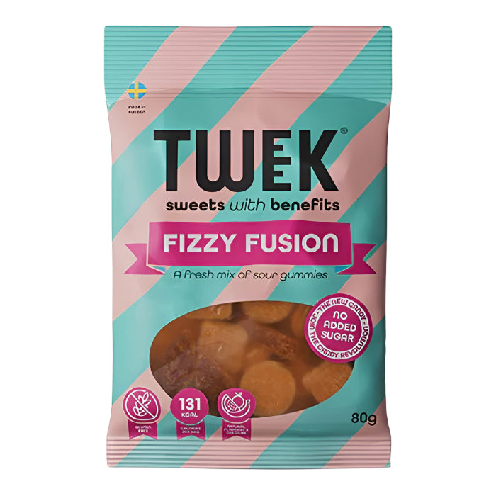 Tweek Sweets with Benefits - Fizzy Fusion Sweets, 80g - Pack of 15