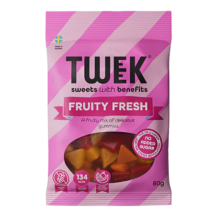 Tweek Sweets with Benefits - Fruity Fresh Sweets, 80g - Pack of 15