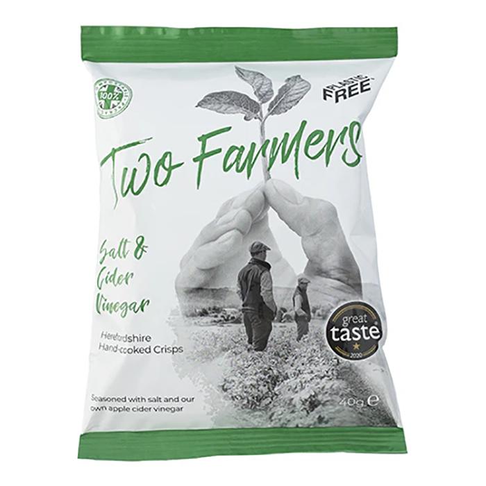 Two Farmers - Salt & Vinegar Crisps 40g - Pack of 24