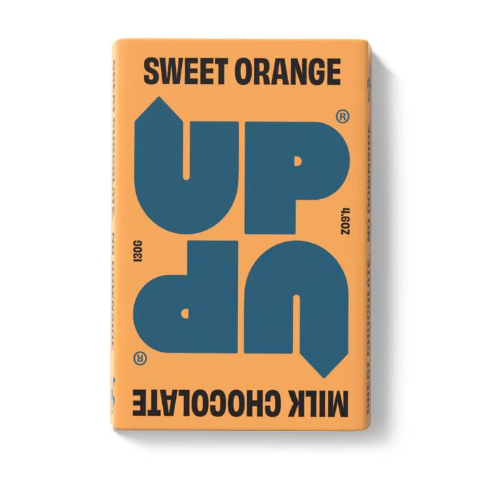 UP-UP - Milk Chocolate Bars Sweet Orange, 120g  Pack of 10