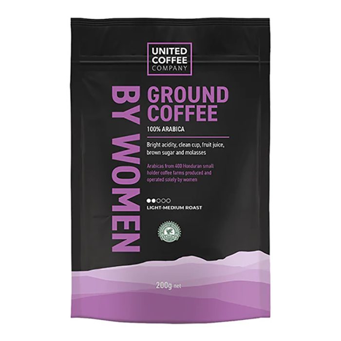 United Coffee - Honduran  Roast Ground Coffee, 200g  Pack of 12