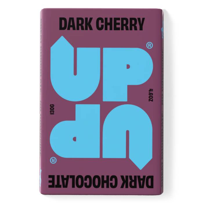 Up-Up - Chocolate Bar Dark Cherry, 130g  Pack of 15