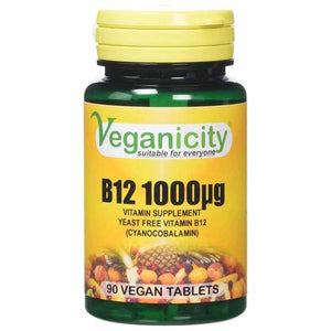 Veganicity - B12 1000mcg, 90 Tabs