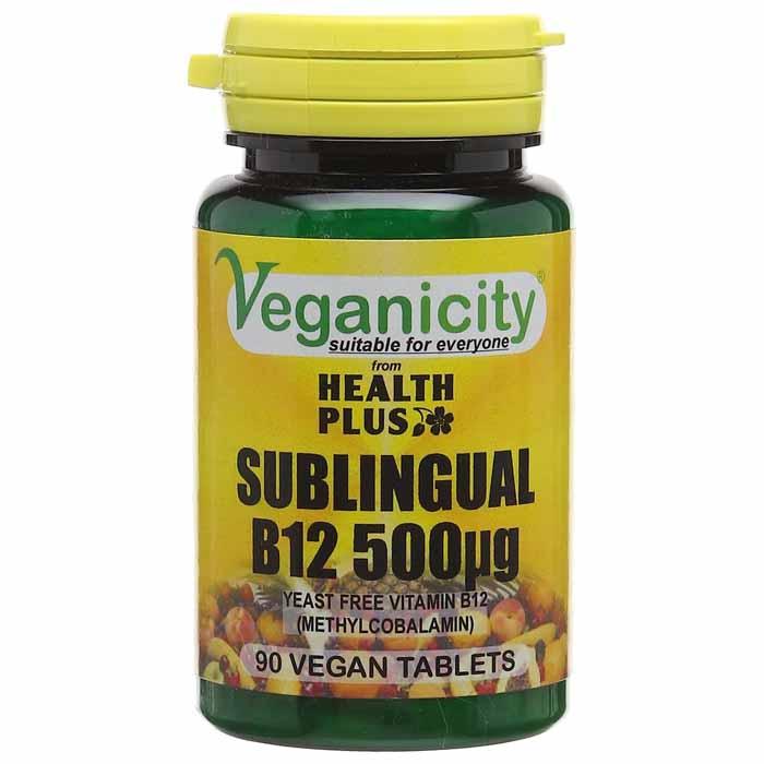 Veganicity - B12 500mcg Sublingual, 90 Capsules