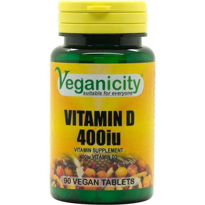 Veganicity - Vitamin D3 400iu (10mcg), 90 Tabs