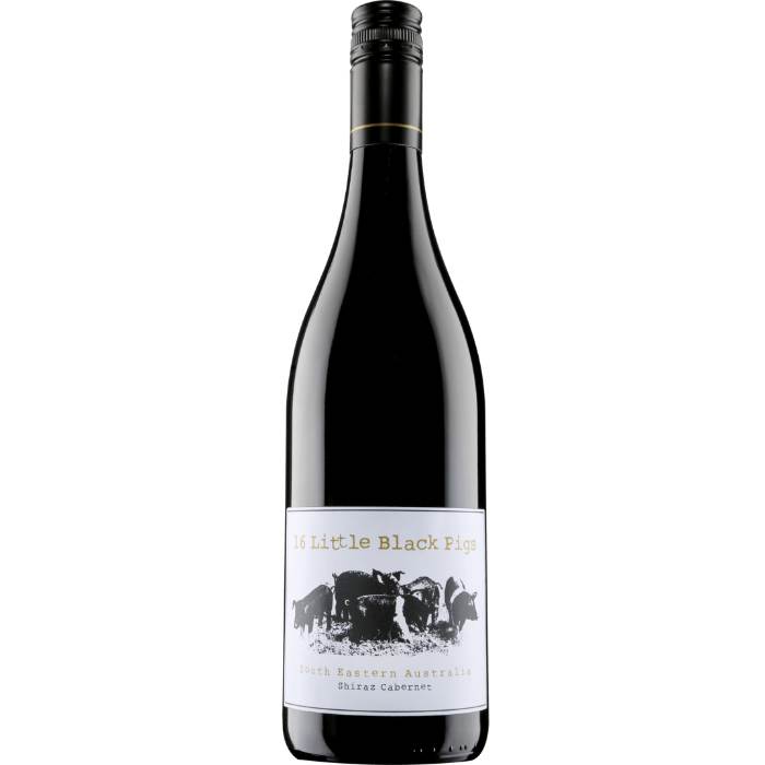 Virgin Wines - 16 Little Black Pigs Shiraz Cabernet, 75cl  Pack of 12