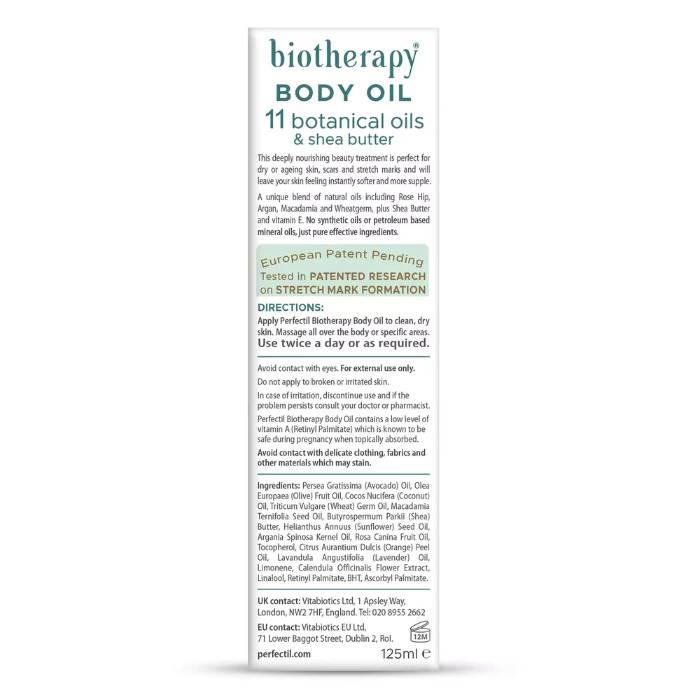 Vitabiotics - Perfectil Biotherapy Body Oil, 125ml - Back