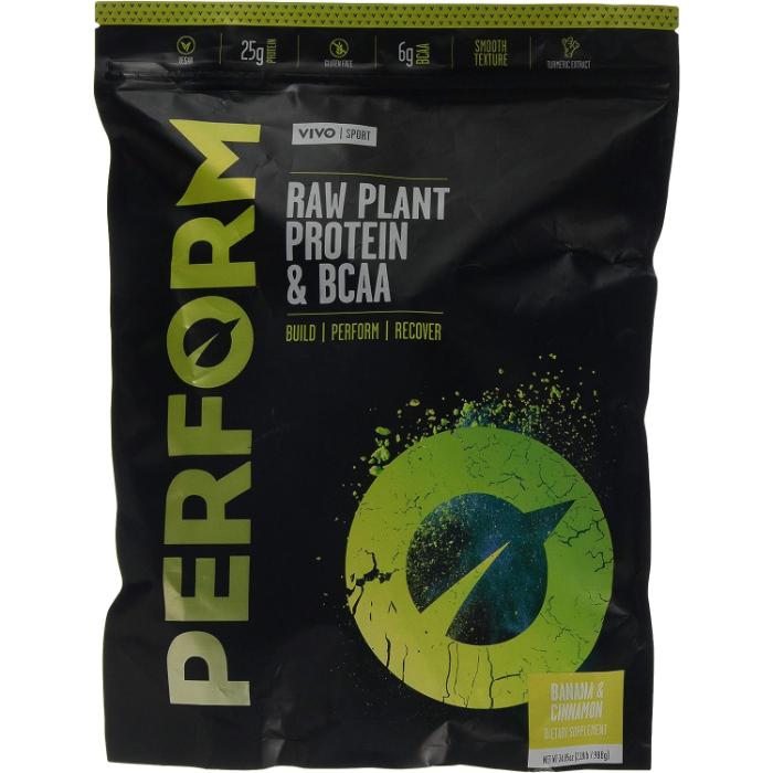 Vivolife - Perform Raw Plant Protein & BCAA Banana & Cinnamon, 988g