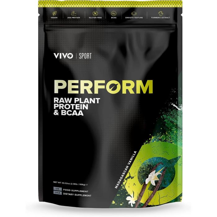 Vivolife - Perform Raw Plant Protein & BCAA Madagascan Vanilla, 988g