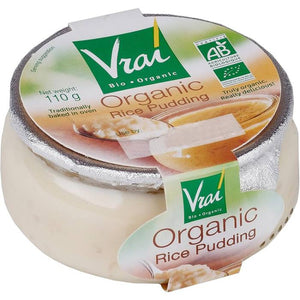 Vrai - Vrai Organic Cows Milk Rice Pudding, 110g
