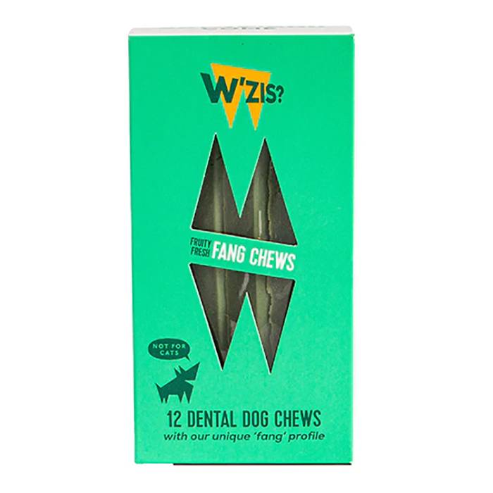 W’ZIS - Fruity Fresh Fang Dog Chews  Pack of 9