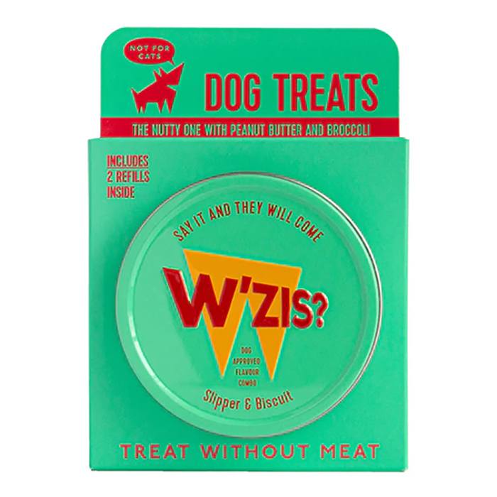 W’ZIS - Tin & Refill Gift Pack Dog Treats Slipper & Biscuit  Pack of 8