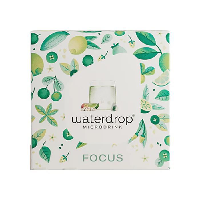 Waterdrop - Focus Microdrink Sachets, 12 Sachets - Pack of 6