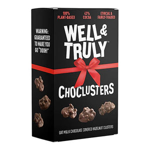 Well&Truly - Christmas Oat M&lk Chocolate Clusters, 100g - Pack of 18