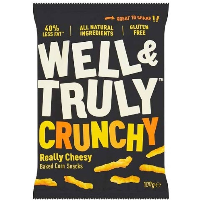 Well&Truly - Crunchy Cheese Sticks, 100g - Pack of 14