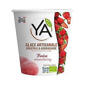 Ya - Organic Coconut Fermented Cream with Strawberry Ice Cream, 500ml
