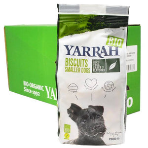 Yarrah - Organic Dog Snack Biscuits Small Vegan, 250g | Pack of 6