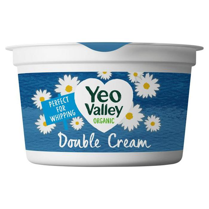 Yeo Valley - Organic Double Cream, 220ml  Pack of 6