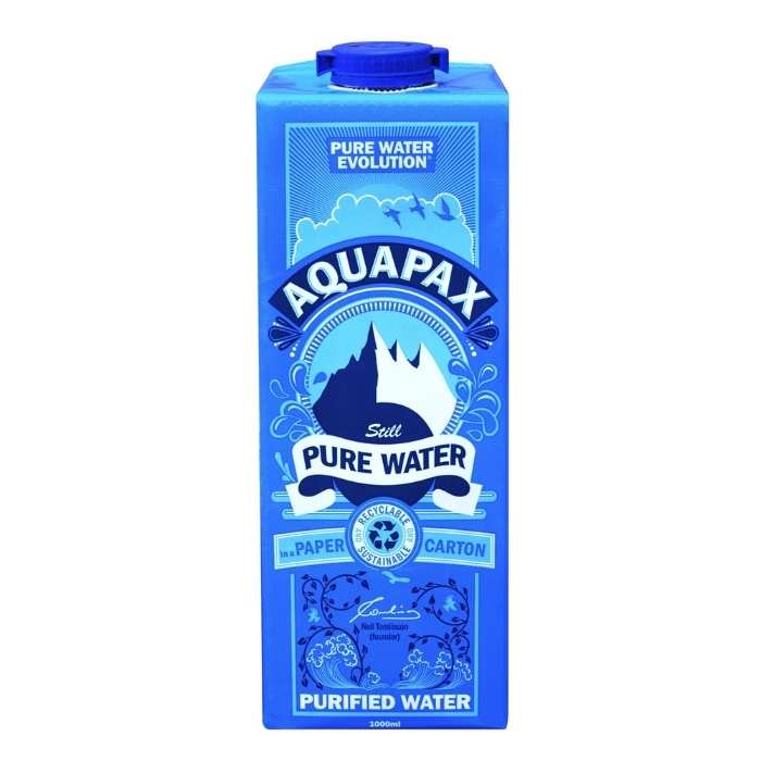 AQUAPAX - Still Pure Water in a Paper Carton 1000ml