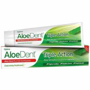 AloeDent - Triple Action Aloe Vera Toothpaste with Fluoride, 100ml