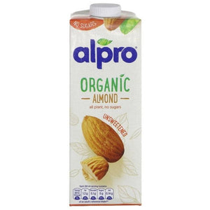Alpro - Organic Almond Milk Unsweetened, 1L | Multiple Options