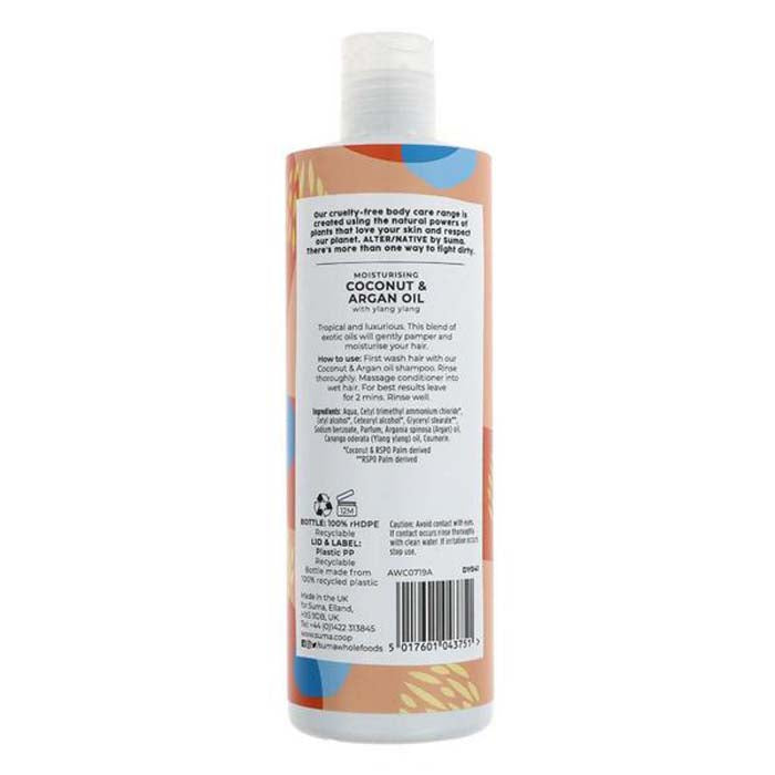 AlterNative - Conditioner - Coconut and Argan Oil, 400ml - back