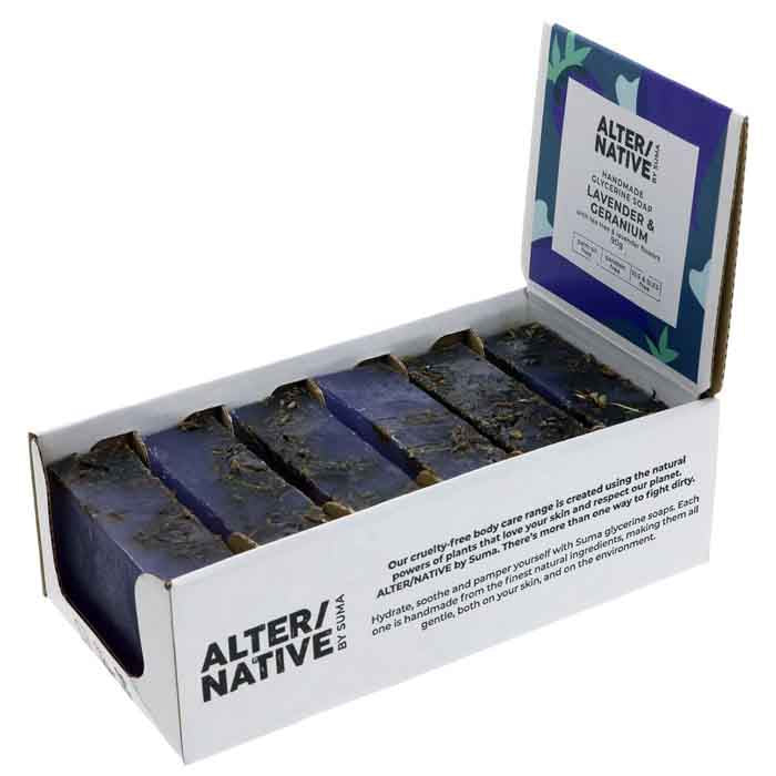 AlterNative by Suma - Lavender Geranium & Tea Tree Conditioner Bar, 90g  Pack of 6