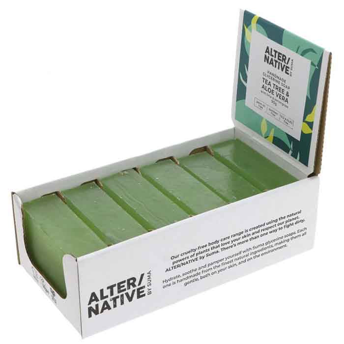 AlterNative by Suma - Refreshing Tea Tree and Aloe Vera Soap, 90g