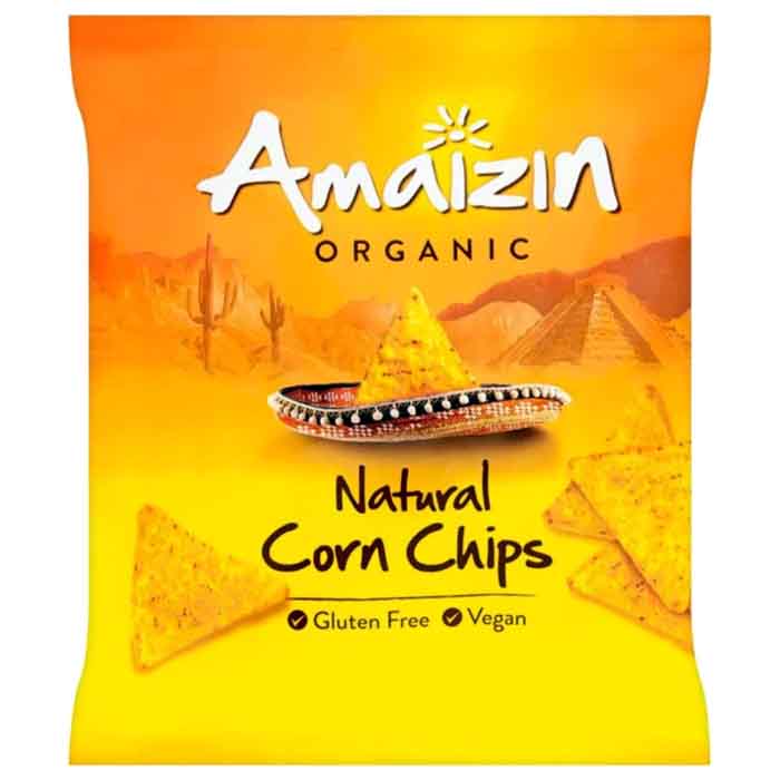 Amaizin - Natural Corn Chips Family Size, 150g  Pack of 10