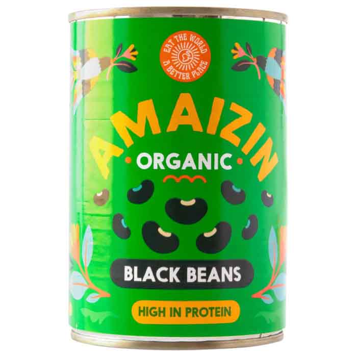 Amaizin -  Organic Beans - Black Beans, 400g