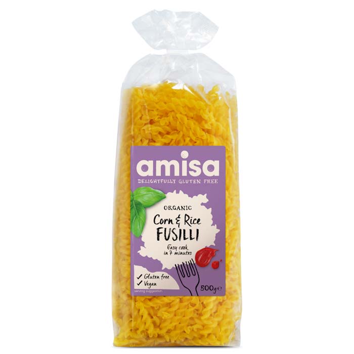Amisa - Fusilli - Corn & Rice, 500g