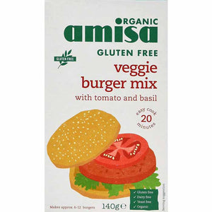 Amisa - Gluten Free Veggie Burger Mix - Tomato & Herb, 140g