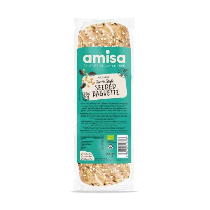 Amisa - Organic Gluten-Free Baguettes - Rustic Style Seeded